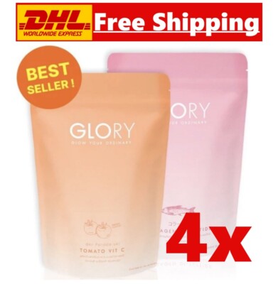 4er Set Glory Collagen Dipeptide + Tomato Vit C Brightening Skin Clear Radiance