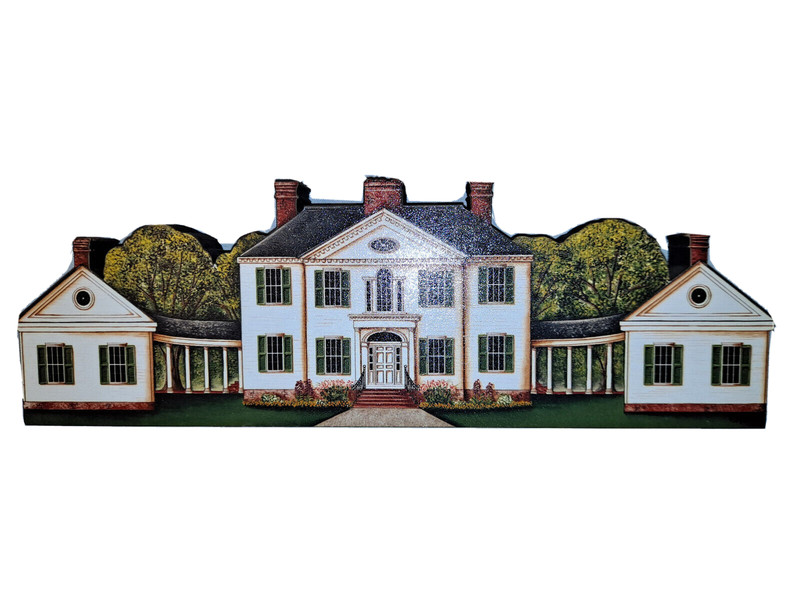 Blennerhassett Mansion Replica Wooden Plaque  ~ Handmade Brandy Wine Collection