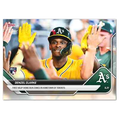 2025 Topps Now 240 Denzel Clarke 1 HR - RC - 25 Cents Shipping!