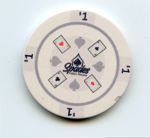 1.00 Chip from the Spades Poker Room Webster Texas