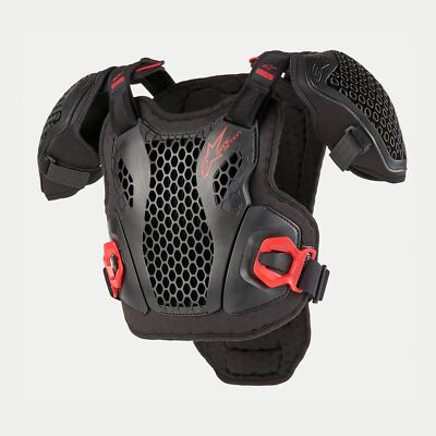 Alpinestars 2025 Youth Bionic Action Chest Protector Black Red  MX Motocross ATV