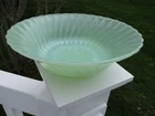 FIRE KING JADE-ITE SHELL ROUND VEGETABLE BOWL - LOOKS UNUSES