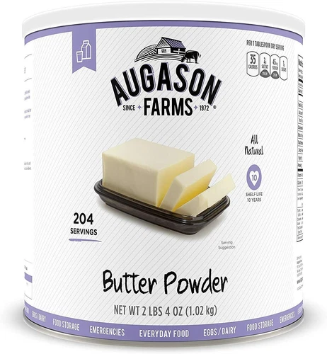 Augason Farms Butter Powder 2lbs 4oz #10 Cans, Long Term Emergency Food 10 Years
