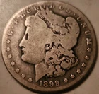 1899‑O Morgan Silver Dollar – New Orleans Mint – 90% .7734 Silver American Coin
