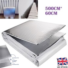 Foglio riflettente radiatore 5M x 60cm isolamento risparmio energetico per tutti gli ambienti riscaldanti