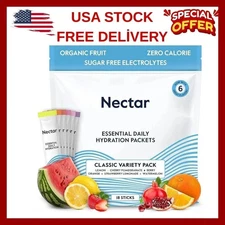 Nectar Hydration Packets - Electrolytes Powder Packets - No Sugar or Calories...