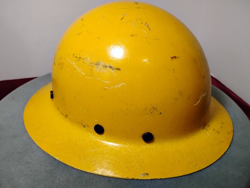 VTG MSA GLASS FIBER HARD HAT OR CAP 1959