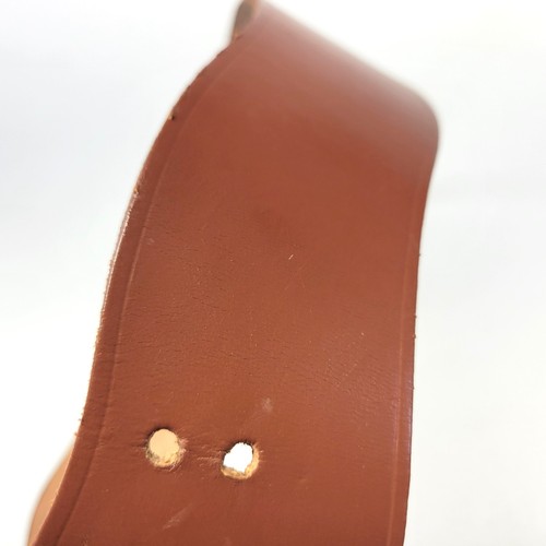 Garay Waist Belt 24 Rifle Sling Hook Top Grain Leather Brown Vtg 1980s 8441 - Picture 6 of 7