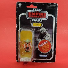 Star Wars 3.75  Vintage Retro Collection Kenner Modern ESB Yoda Carded NEW