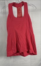 Lululemon Women's Pink Push Your Limits Racerback Mesh Tank Sz 8