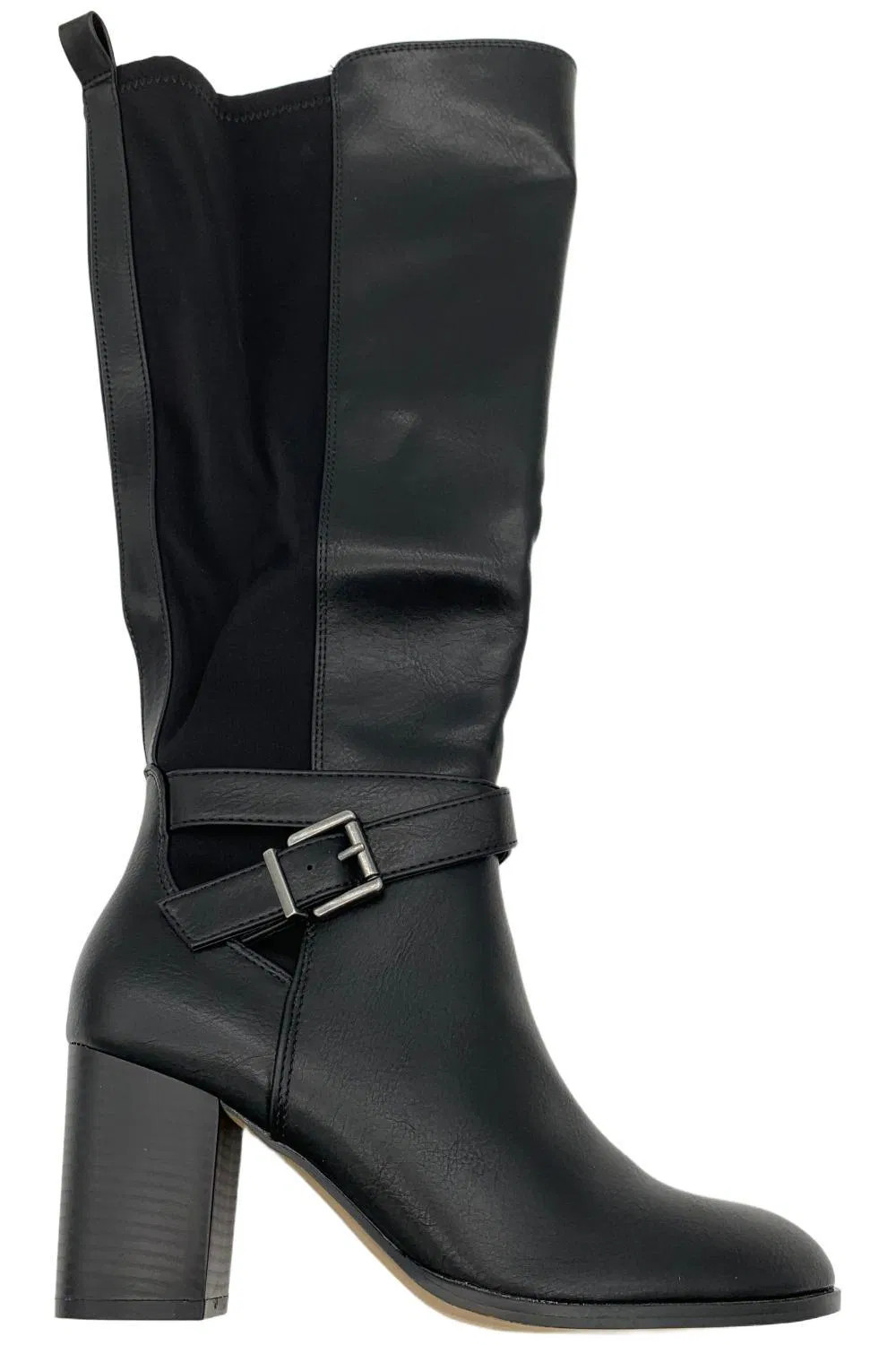 Journee Womens Wide Calf Avalonn Knee-High Boots Black 8790₽