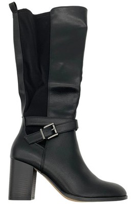 Journee Women's Wide Calf Avalonn Knee-High Boots Black