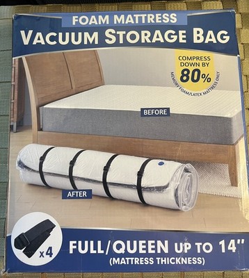 Vacuum Mattress Bag for Memory Foam and Latex - Sealed for Easy Full/ Queen