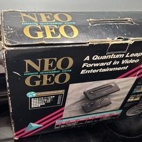 NEO GEO AES MAX 330 MEGA CONSOLE COMPLETE IN BOX TESTED WORKING 