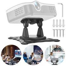 Universal Projector Mount 1/4” Screw Adjustable Angle Desktop Foldable Bracket