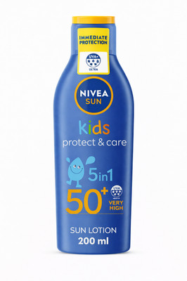 NIVEA Kids LSF 50+ Sonnenlotion 200ml Protect & Care sehr hoher Schutz