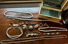 Lot of Vintage Costume Jewelry 1920s-70s, one owner, in box