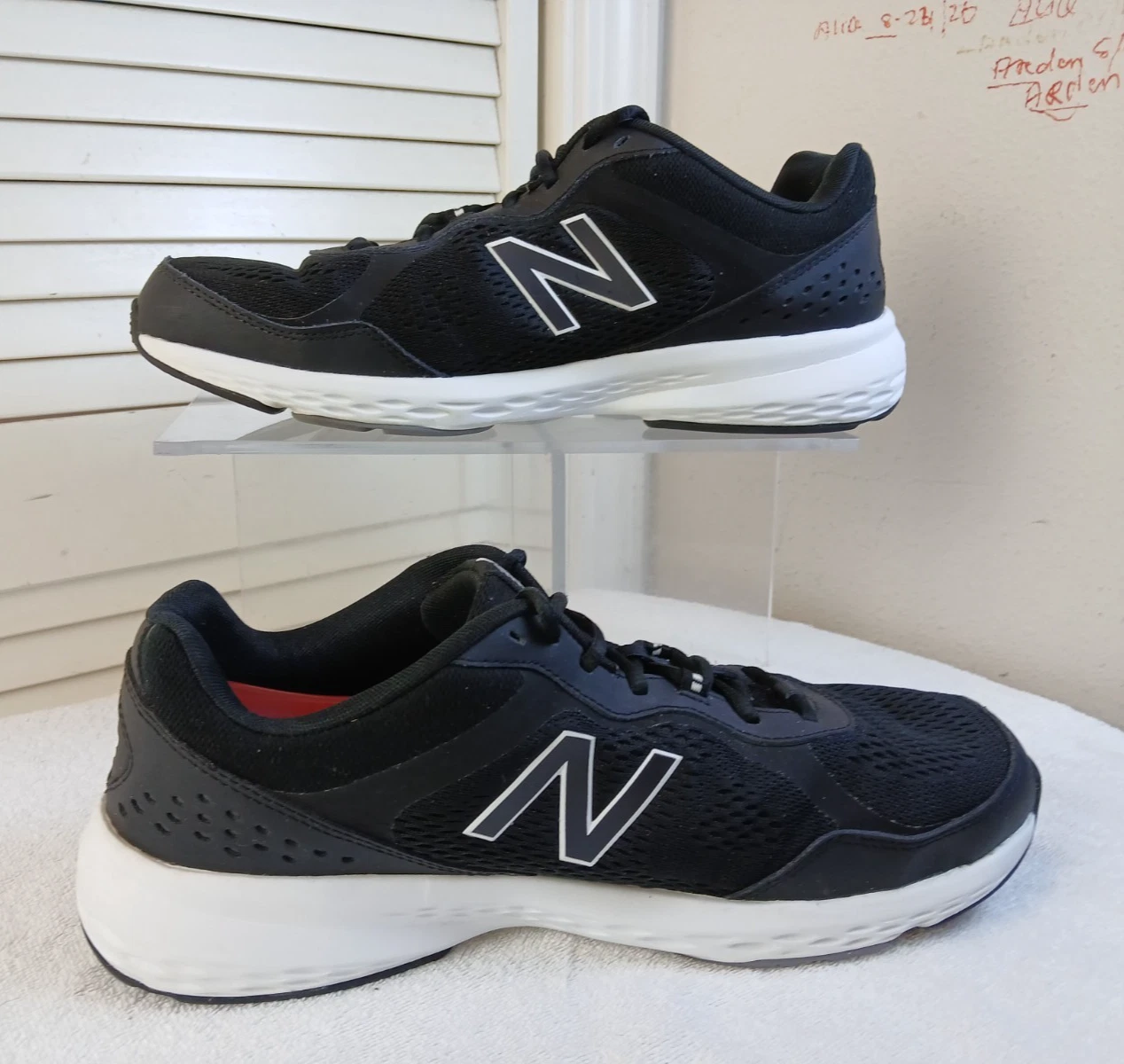 New Balance 517,Men's (Size 13-4E) Black Mesh Training Walking Shoes, MX517LK2