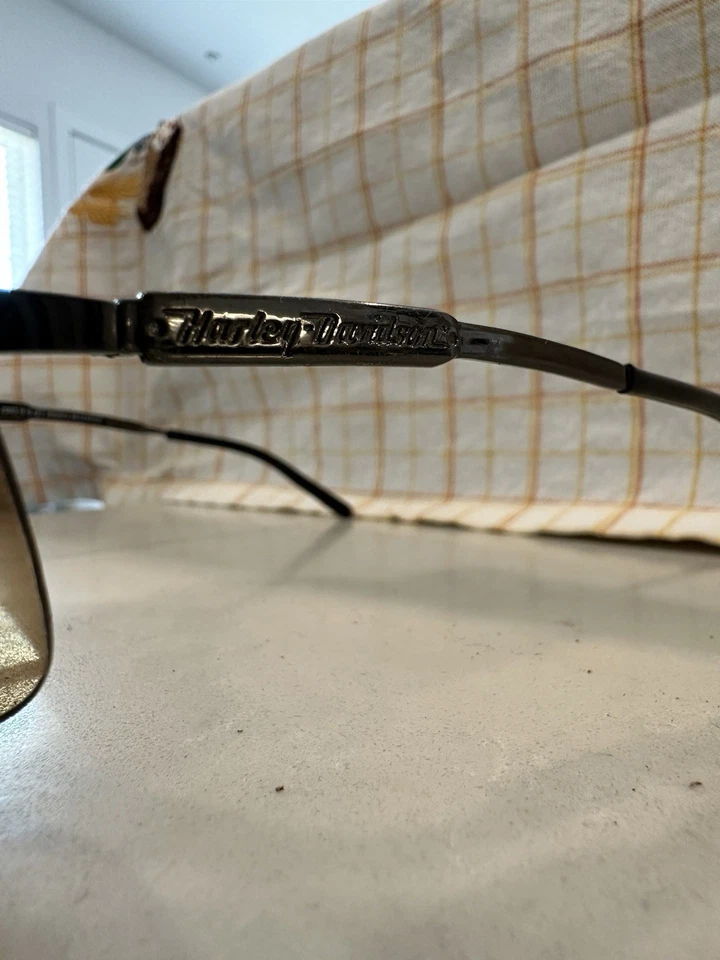 Gafas de sol Harley-Davidson HD700 lentes marrones envolventes sin montura 2005 B-0287 Foto 2 de 4