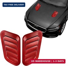 2PCS Car Hood Air Vents, Car Hood Vent Scoop Bonnet Cover, Engine Hood Air Intak