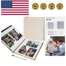 Large Photo Album Self Adhesive for 4x6 5x7 8x10 Pictures Scrapbook Album DIY...