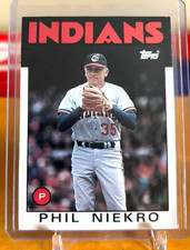1986 Topps Traded - Phil Niekro #77T Indians Hof