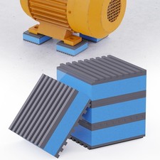 2"x 2"x 7/8" Rubber Anti Vibration Isolation Pads, Mechanical Vibration Damping