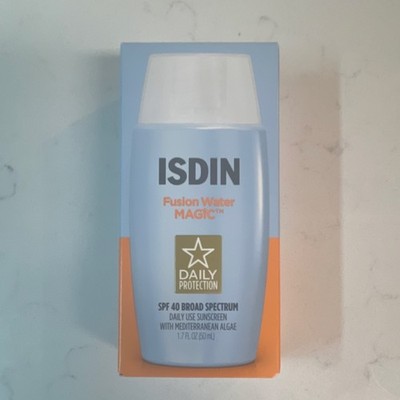 ISDIN Fusion Water MAGIC SPF 40 Broad Spectrum Chemical Sunscreen Face 1.7 fl oz