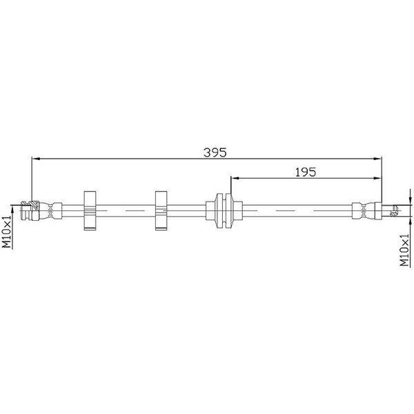 Metzger 4118402 Bremsschlauch FüR Alfa Romeo 147 156 GT 932 937-image