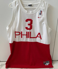 Nike NBA Allen Iverson 3 Philadelphia 76ers White/Red Jersey Extra Large - XL 