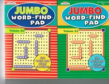 Jumbo Word-Find Pad Set of 2 See Seller Comments for Volumes by