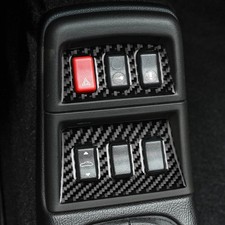 Real Carbon Fiber Gear Shift Panel Button Cover For Porsche 911 964 993 1989-98 Real Carbon Fiber Gear Shift Panel Button Cover For Porsche 911 964 993 1989-98