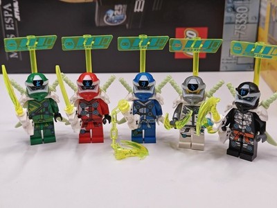 NEW Ninjago Digi Lloyd, Kai, Jay, Zane, & Cole Custom Lego Minifigure Full Set