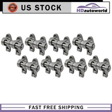 Stainless Steel Shaft Mount Roller Rocker Arm Set For Chevy Sbc 350 1.6