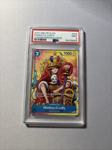 Monkey.D.Luffy (Convention Promo 2024) graded PSA 9 for sale on eBay