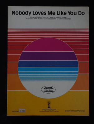 #ad #ad 1984 ANNE MURRAY AND DAVE LOGGINS NOBODY LOVES ME LIKE YOU DO SHEET MUSIC $6.00