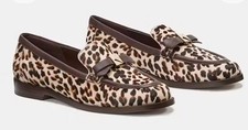 Kate Spade New York Deco Box HC Loafer Downtown Leopard KN016 Cashew Milk 9.5B