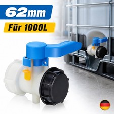 IBC Adapter Drosselklappenventil 60mm DN40 S60x6 Kunststoff IBC Beh&auml;lter