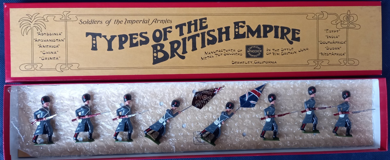 WM HOCKER TOY SOLDIERS – Set 44 – Crimean War Coldstream Guards with Colors