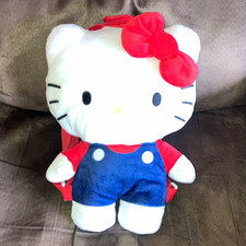 Hello Kitty Plush Small Backpack Zip Adjustab...