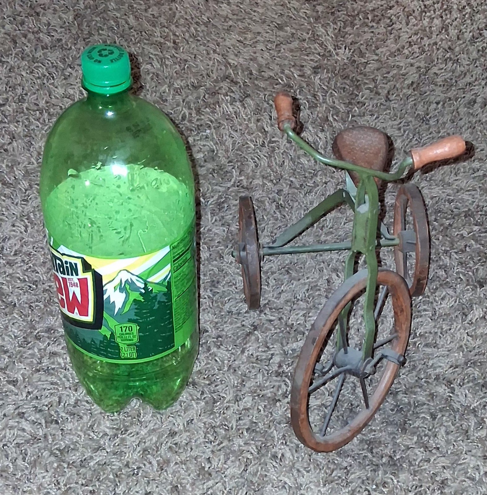 Vintage Tall Miniature Tricycle 3 Wheel Old School Bike