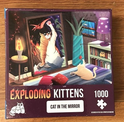 Exploding Kittens ''Cat In The Mirror'' 1000 Piece Jigsaw Puzzle