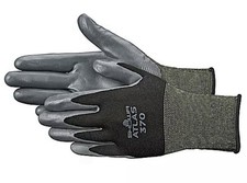 ONE DOZEN LARGE SHOWA Atlas 370 Nitrile Black Garden Work Gloves New W/TAG M1 