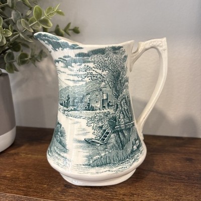 Alfred Meakin ''Tintern'' Pattern Pitcher, Made in England 1920s to 1930s