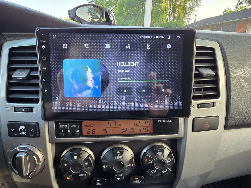 CarPlay Car Stereo Radio GPS 10.1" For Toyota 4Runner 2003-2009 4+64G Android 15 - Image 2 of 4