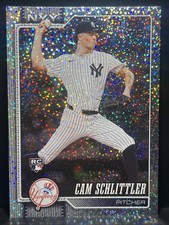 2026 Topps Series 1 Celebrations Cam Schlittler RC Confetti Parallel #111