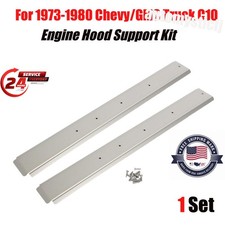 For 1973-80 Chevy/GMC Truck Stainless Steel C10 Hood Brace Kit Silver US