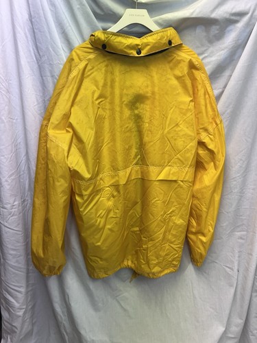 Point Zero Mens windbreaker Size Large Bright Yellow GUC Safety Signals Badge - Picture 7 of 10