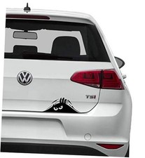 Black Angry Scary Eyes Peeking Monster Claw Car Sticker Angry Eyes / Black