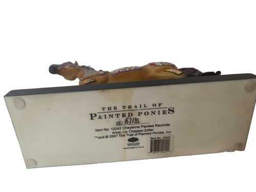 Trail Painted Ponies Retired Cheyenne Painted Rawhide 2007 Orig box tag, VIDEO - Picture 6 of 8